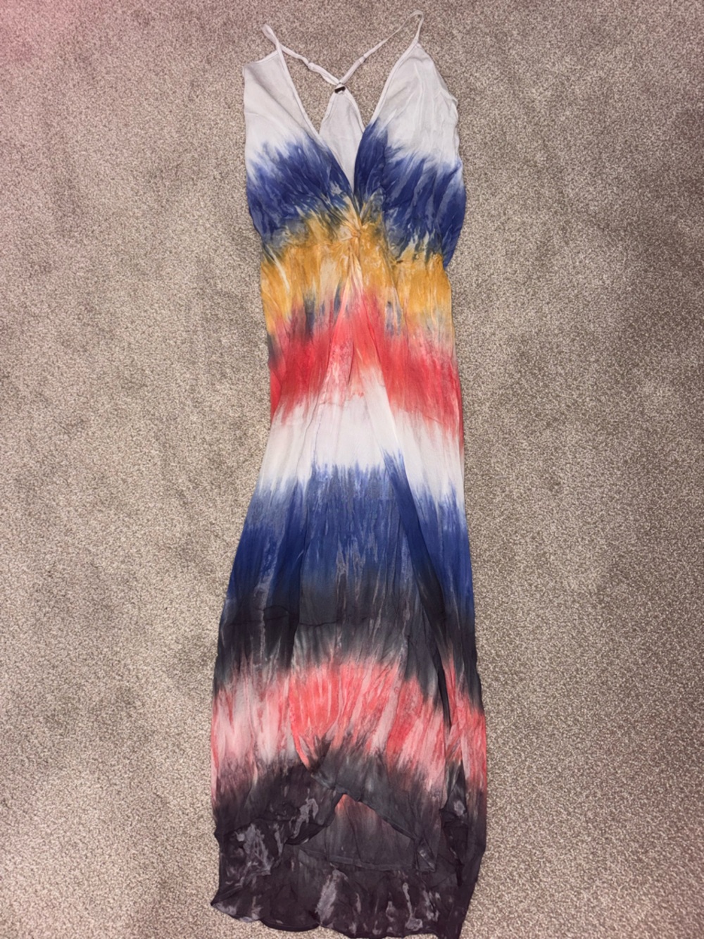 Young Fabulous & Broke White-to-Blue Ombre Maxi Dress